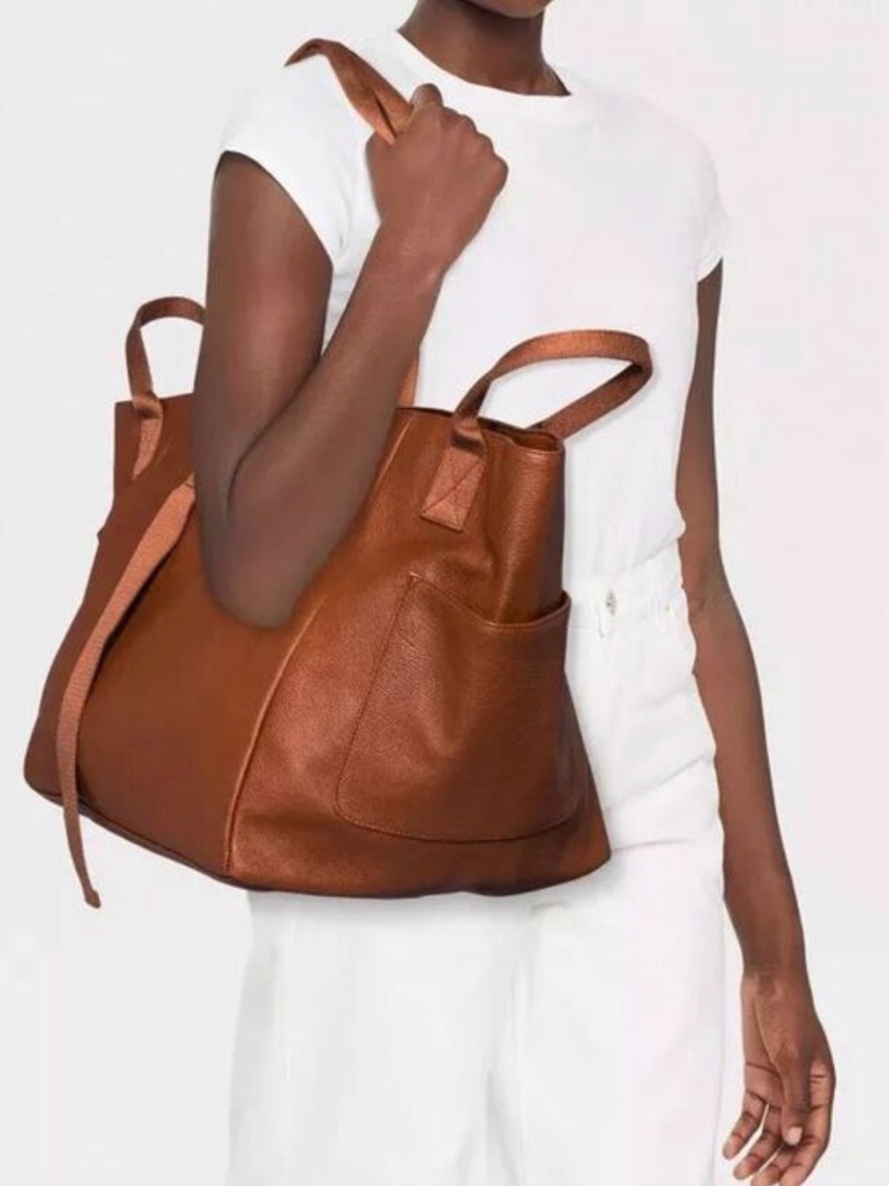 Universal Thread Faux Leather Tote Bag - Spacious Everyday Shoulder Bag